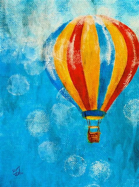 easy hot air balloon painting